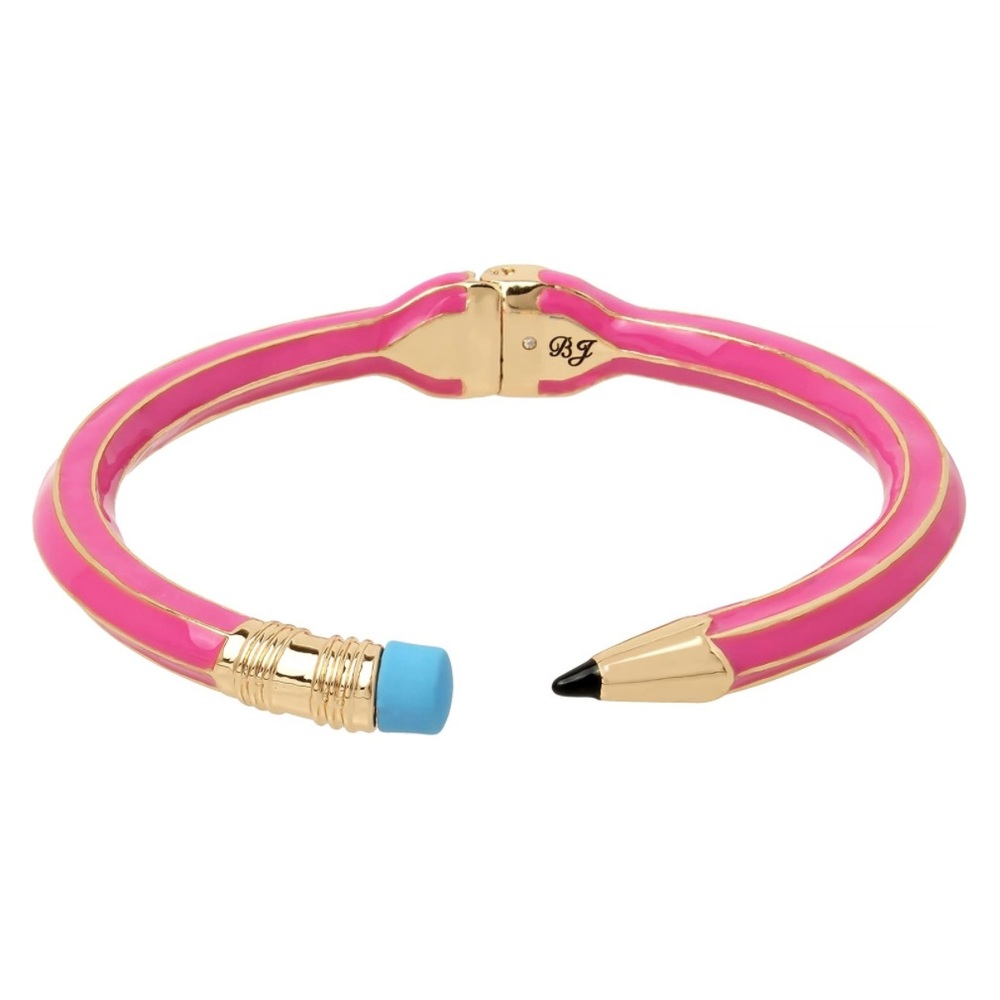 Betsey Johnson Teacher School Pink Pencil Bracelet NwT